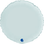 Balon folie rotund Satin Pastel Blue 45 cm