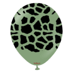 Set 5 baloane 30 cm imprimate – Kalisan Safari Giraffe Eucalipt