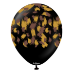 Set 5 baloane 30 cm imprimate – Kalisan Safari Savanna Black