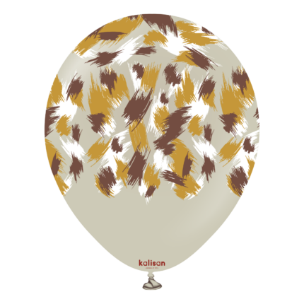 Set 5 baloane 30 cm imprimate – Kalisan Safari Savanna Stone