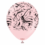 Set 5 baloane 30 cm imprimate – Kalisan Nebula Macaron Pink