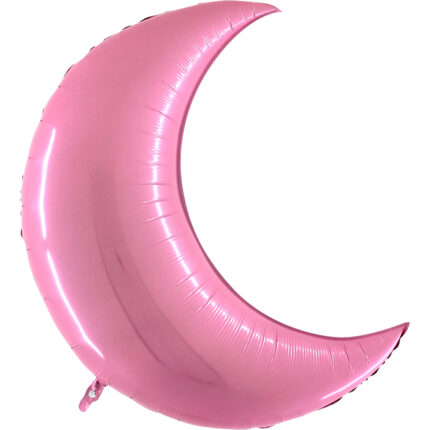 Balon folie Luna roz 90 cm