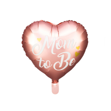 Balon din folie roz Mom to be 45 cm