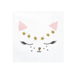 Servetele albe Kitty set de 20