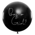 Balon latex jumbo Gender Reveal fata 90 cm