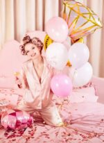 Set baloane latex si folie She said YES