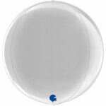 Balon folie Orbz 50 cm Argintiu