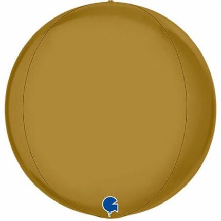 Balon folie Glob Orbz 45 cm Auriu Satin