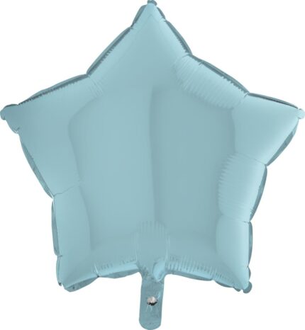 Balon folie stea 45 cm Albastru Pastel