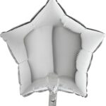 Balon folie stea 45 cm Argintiu