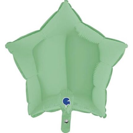 Balon folie stea 45 cm Verde Mat