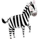 Balon folie super shape Zebra 90 cm