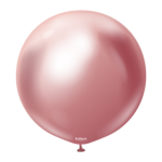 Balon latex Chrome jumbo 90 cm -Kalisan Mirror Chrome Pink