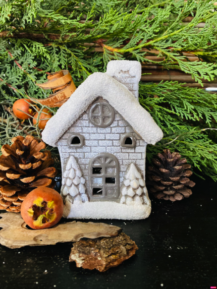 Decor casuta ceramica 15 cm