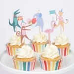Decor cupcakes "Animal Parade" - Meri Meri - set de 24