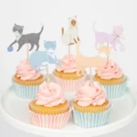 Decor pentru cupcakes Pisicute - Meri Meri - set de 24