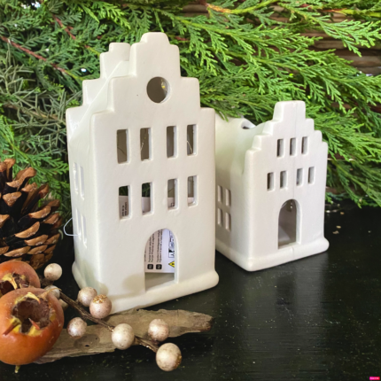 Set doua decorațiuni – căsuțe ceramica 18 cm