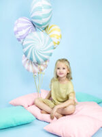 Balon din folie acadea Candy blue 45 cm