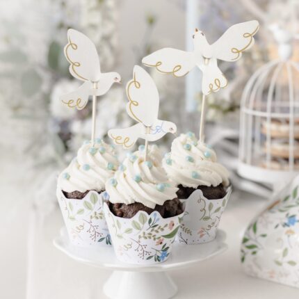 Invelitori pentru cupcakes -Floricele- set de 6