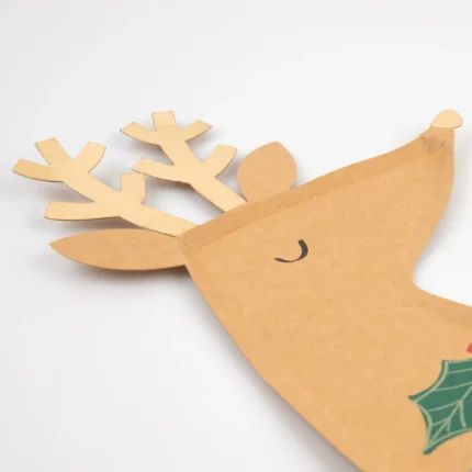 Farfurii decorative in forma de Ren, Meri Meri – set de 8