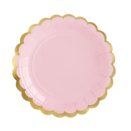 Farfurii roz deschis 18 cm