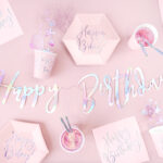 Banner "Happy Birthday" iridescent