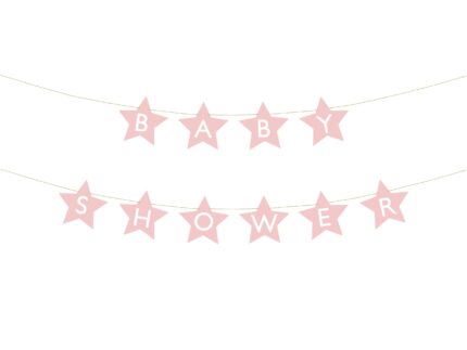 Banner Baby Shower roz deschis – 290 cm