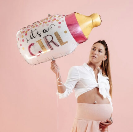Balon folie biberon 3D confetti „It’s a Girl”