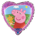 Balon folie Peppa Pig si Teddy 45 cm