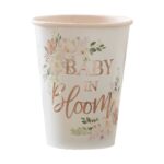 Pahare Baby in Bloom petrecere Baby Shower- set de 8