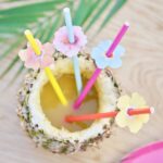 Paie cu flori petrecere tropicala – set de 16
