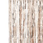 Perdea din folie franjuri rose gold 2.5 m x 1 m