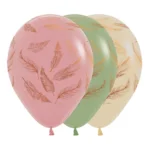 Set 25 baloane latex imprimate 30 cm -Sempertex Feathers