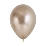 Set 50 baloane latex Chrome 13 cm -Sempertex Reflex Champagne