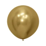Balon latex Chrome mini jumbo 48 cm -Sempertex Reflex Gold