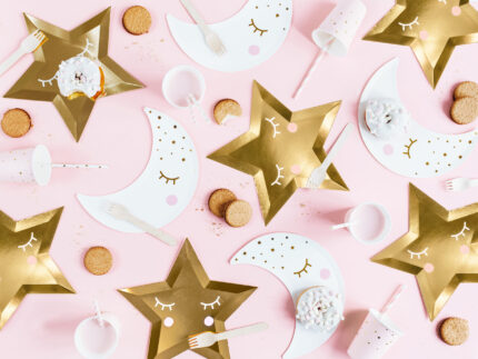 Farfurii aurii Little Star – set de 6