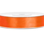 Panglica saten 12mm/25m, portocaliu