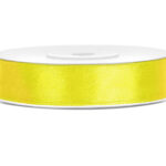 Panglica saten 12mm/25m, galben