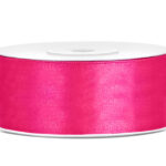Panglica saten 25mm/25m, roz