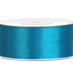 Panglica saten 25mm/25m, turquoise