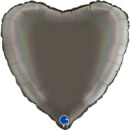 Balon folie 45 cm Holográfic Platinum Gri