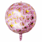Balon din folie Orbz Pink Leopard -55 cm