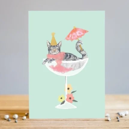Felicitare „Cocktail Cat”
