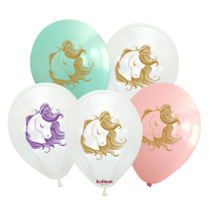 Baloane din latex imprimeu Unicorn -set de 25