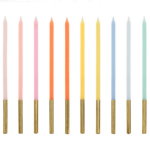 Lumanari aniversare pentru tort, mix culori, set de 10