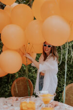 Balon latex mini jumbo 48 cm – Balloonia Peach