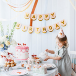 Banner Happy Birthday, tematica cai - 13x150 cm