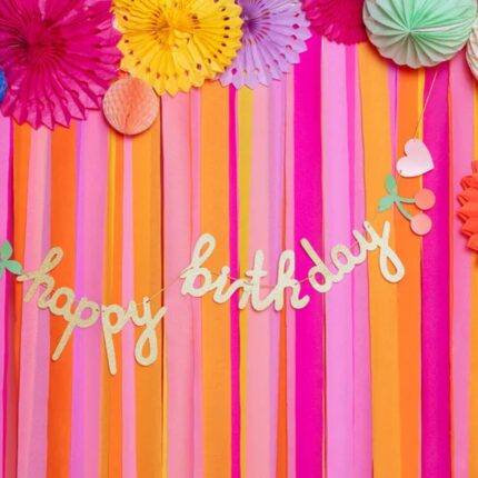 Ghirlanda Happy Birthday - 18x100 cm
