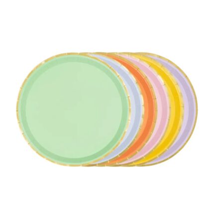 Farfurii mix culori, 21 cm - set de 6