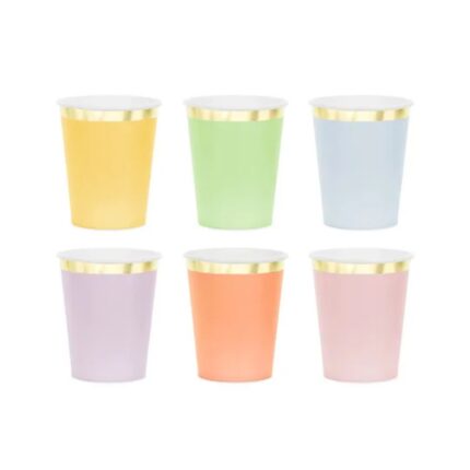 Pahare mix culori - set de 6